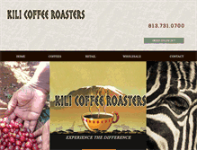 Tablet Screenshot of kilicoffeeroasters.com